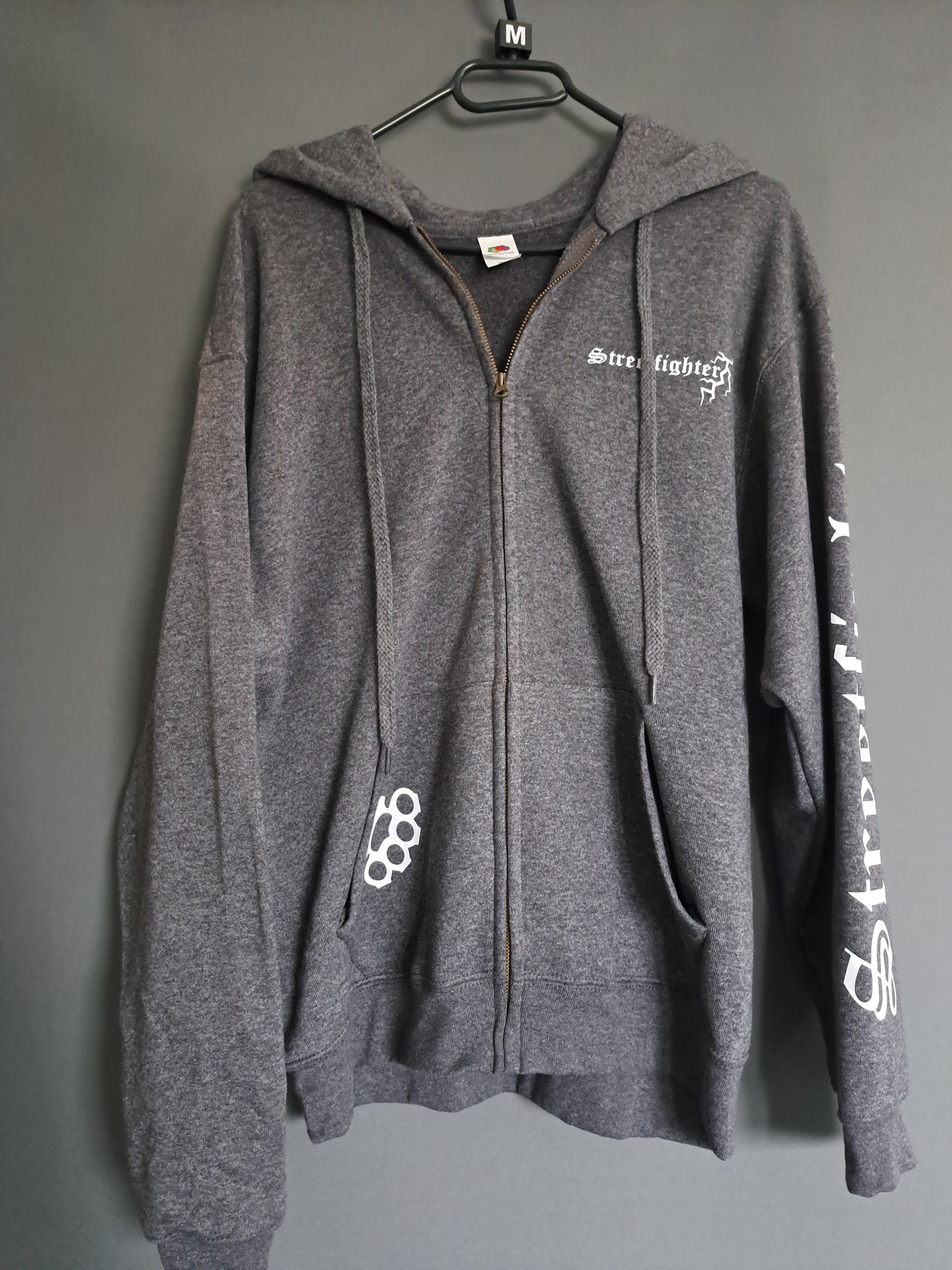 Zip-Hoodie SF Schlagring Lernen durch Schmerz