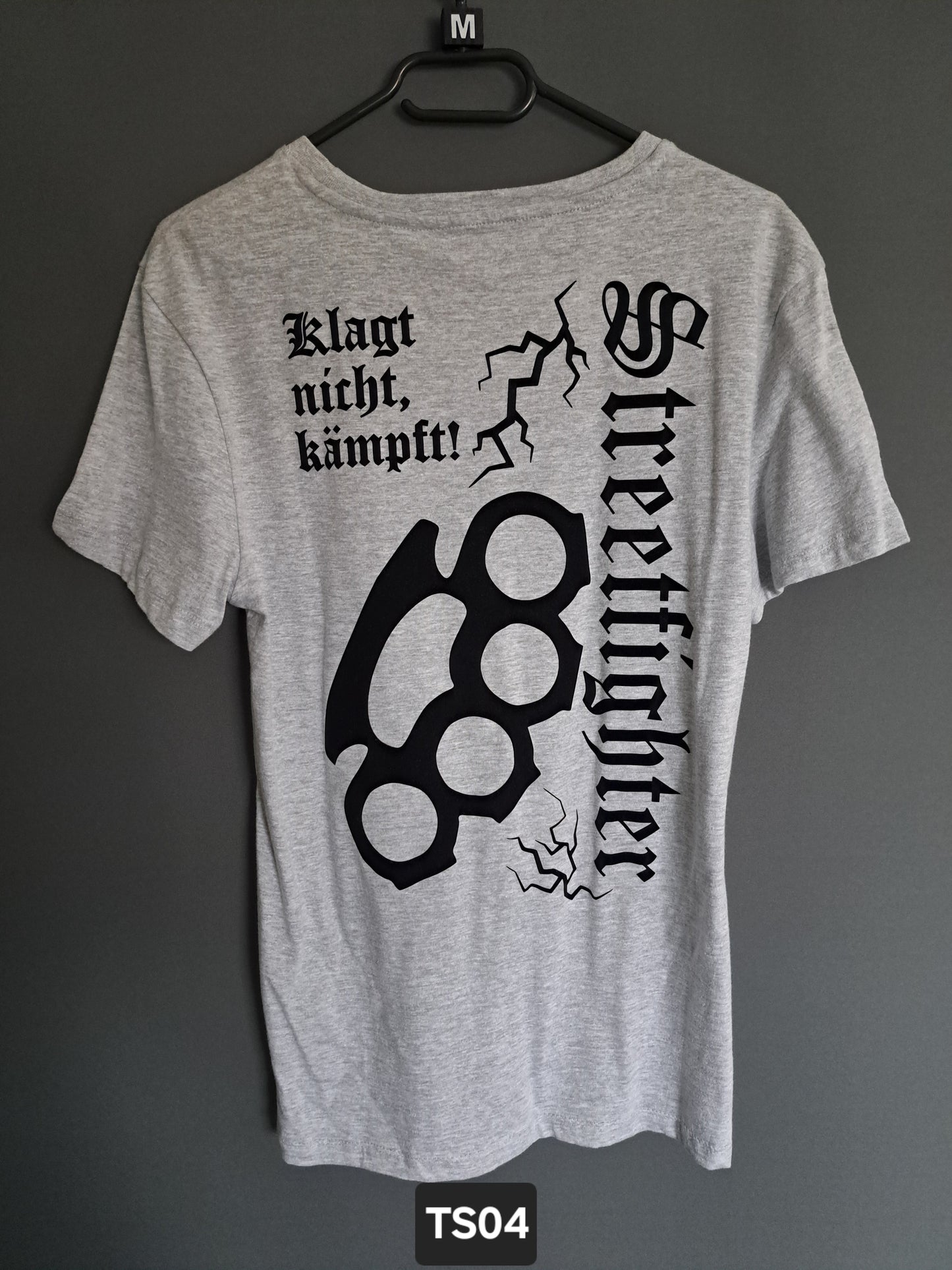 T-Shirt Streetfighter Schlagring Klagt nicht,kämpft!