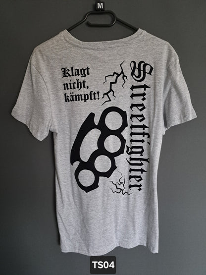 T-Shirt Streetfighter Schlagring Klagt nicht,kämpft!