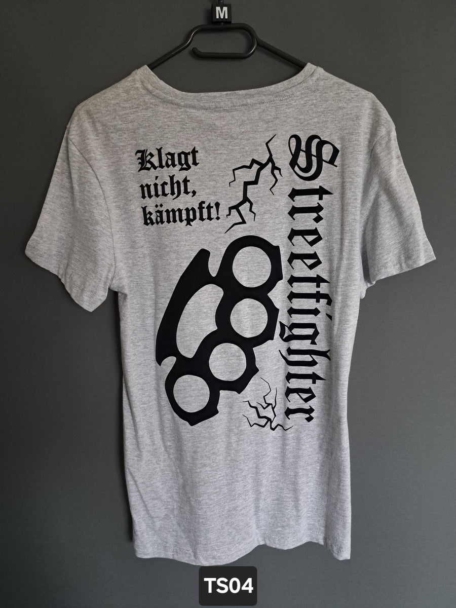 T-Shirt Streetfighter Schlagring Klagt nicht,kämpft!