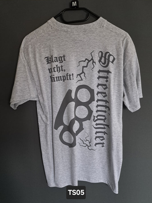 T-Shirt Streetfighter Schlagring Klagt nicht,kämpft!