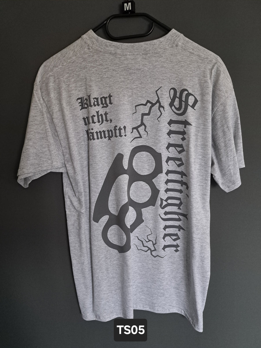 T-Shirt Streetfighter Schlagring Klagt nicht,kämpft!
