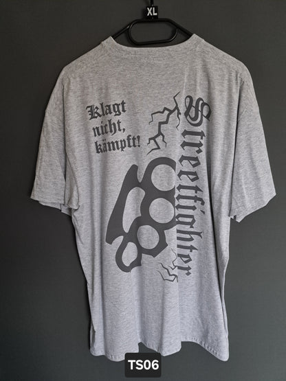 T-Shirt Streetfighter Schlagring Klagt nicht,kämpft!