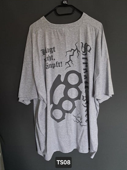 T-Shirt Streetfighter Schlagring Klagt nicht,kämpft!