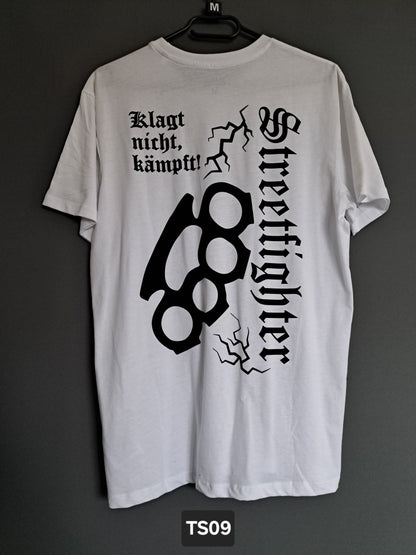 T-Shirt Streetfighter Schlagring Klagt nicht,kämpft!