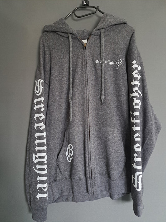 Zip-Hoodie Streetfighter Schlagring Klagt nicht,kämpft!