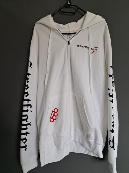 Zip-Hoodie Streetfighter Schlagring Klagt nicht,kämpft!