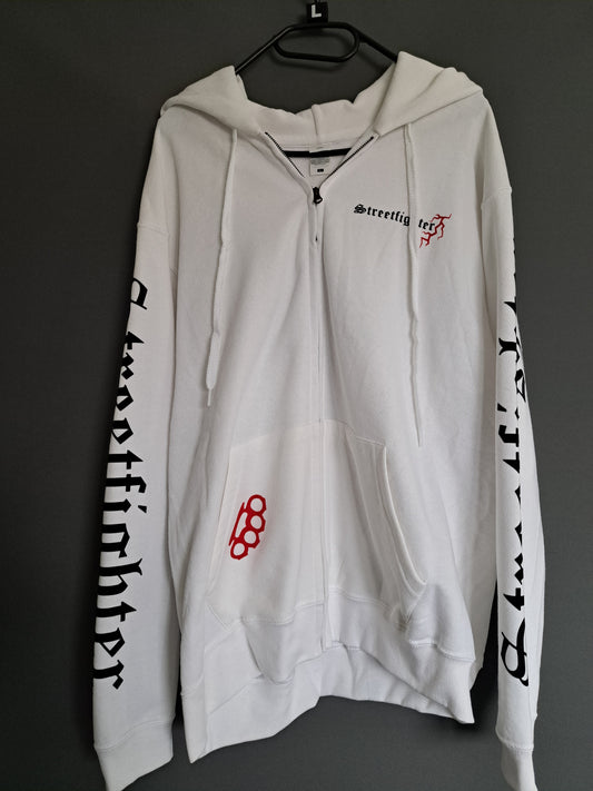 Zip-Hoodie Streetfighter Schlagring Klagt nicht,kämpft!