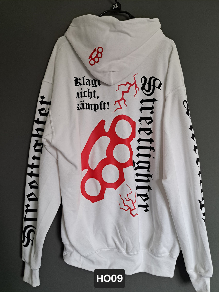 Hoodie Streetfighter Schlagring Klagt nicht,kämpft!