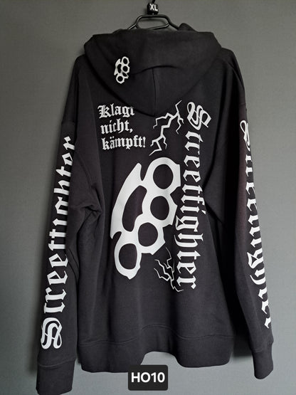 Hoodie Streetfighter Schlagring Klagt nicht,kämpft!