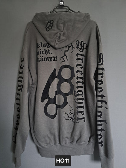 Hoodie Streetfighter Schlagring Klagt nicht,kämpft!