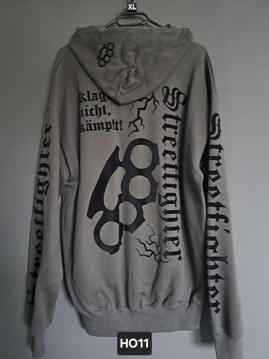 Hoodie Streetfighter Schlagring Klagt nicht,kämpft!