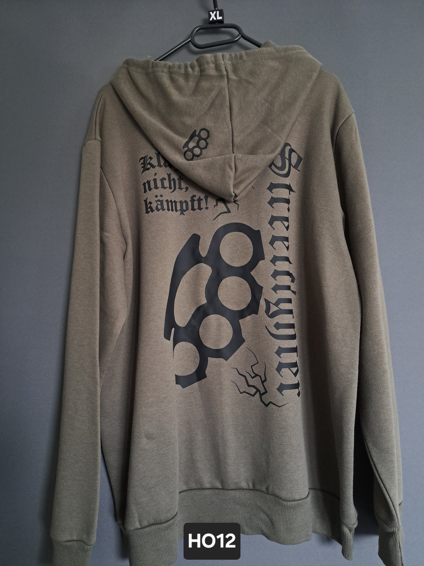 Hoodie Streetfighter Schlagring Klagt nicht,kämpft!