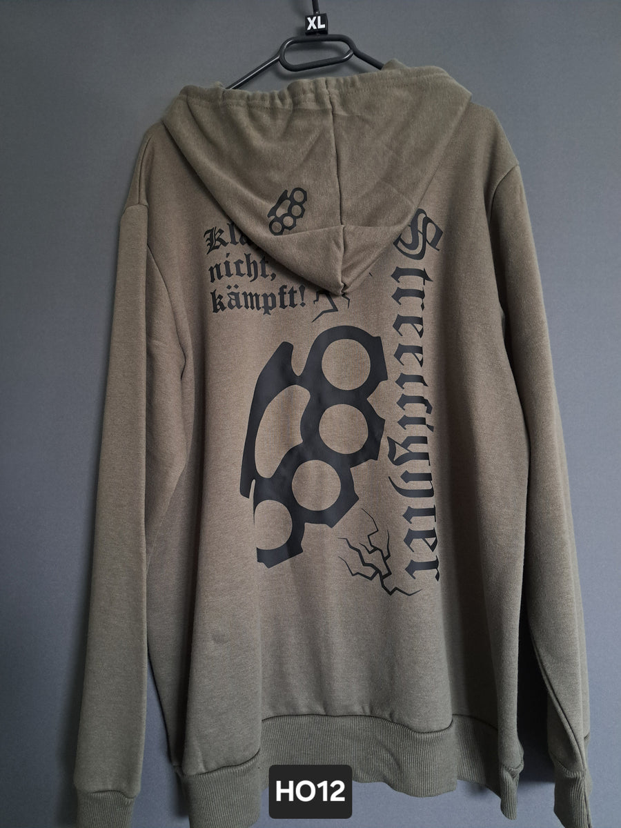 Hoodie Streetfighter Schlagring Klagt nicht,kämpft!