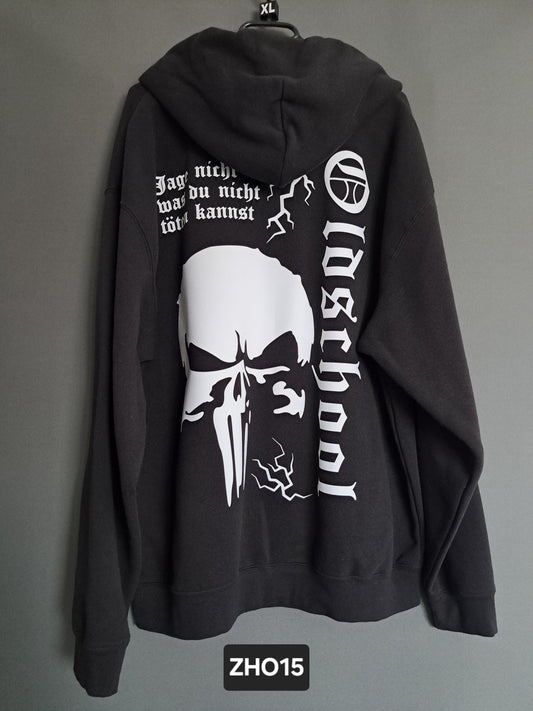 Zip-Hoodie Oldschool Punisher Jage nicht...