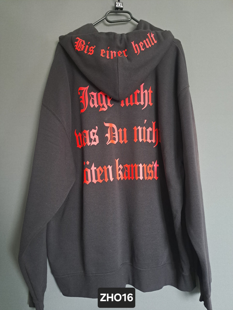 Zip-Hoodie Asphaltkrieger Jage nicht...