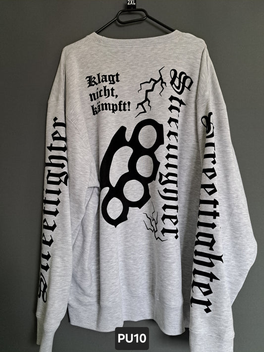 Pullover Streetfighter Schlagring Klagt nicht,kämpft!