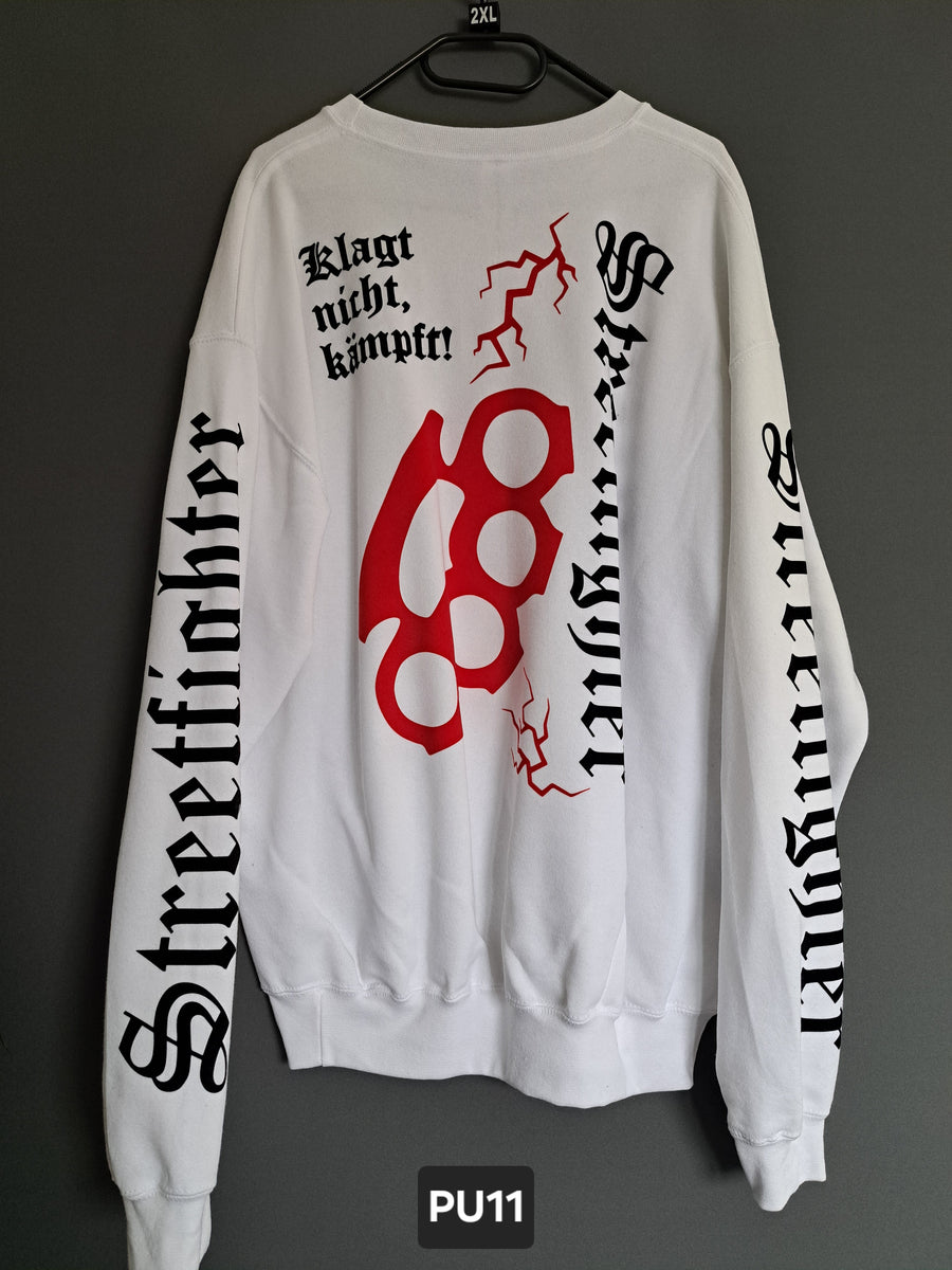 Pullover Streetfighter Schlagring Klagt nicht,kämpft!