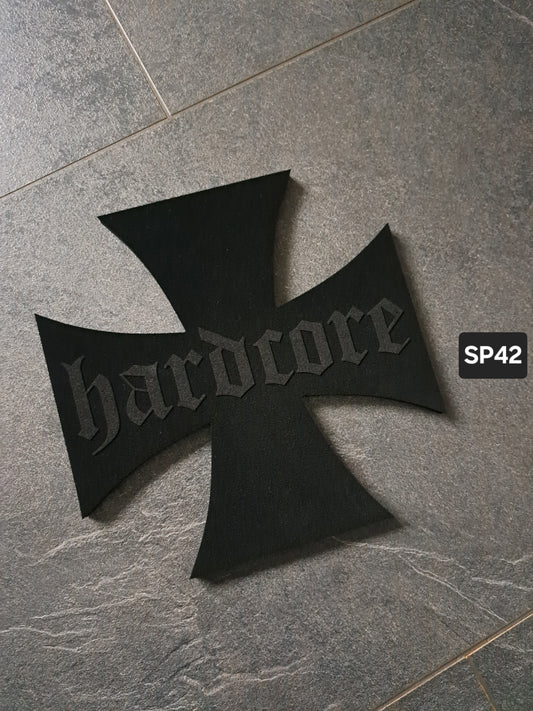 Sitzpad/Sitzplatte Eis. Kreuz hardcore Moosgummi 8mm