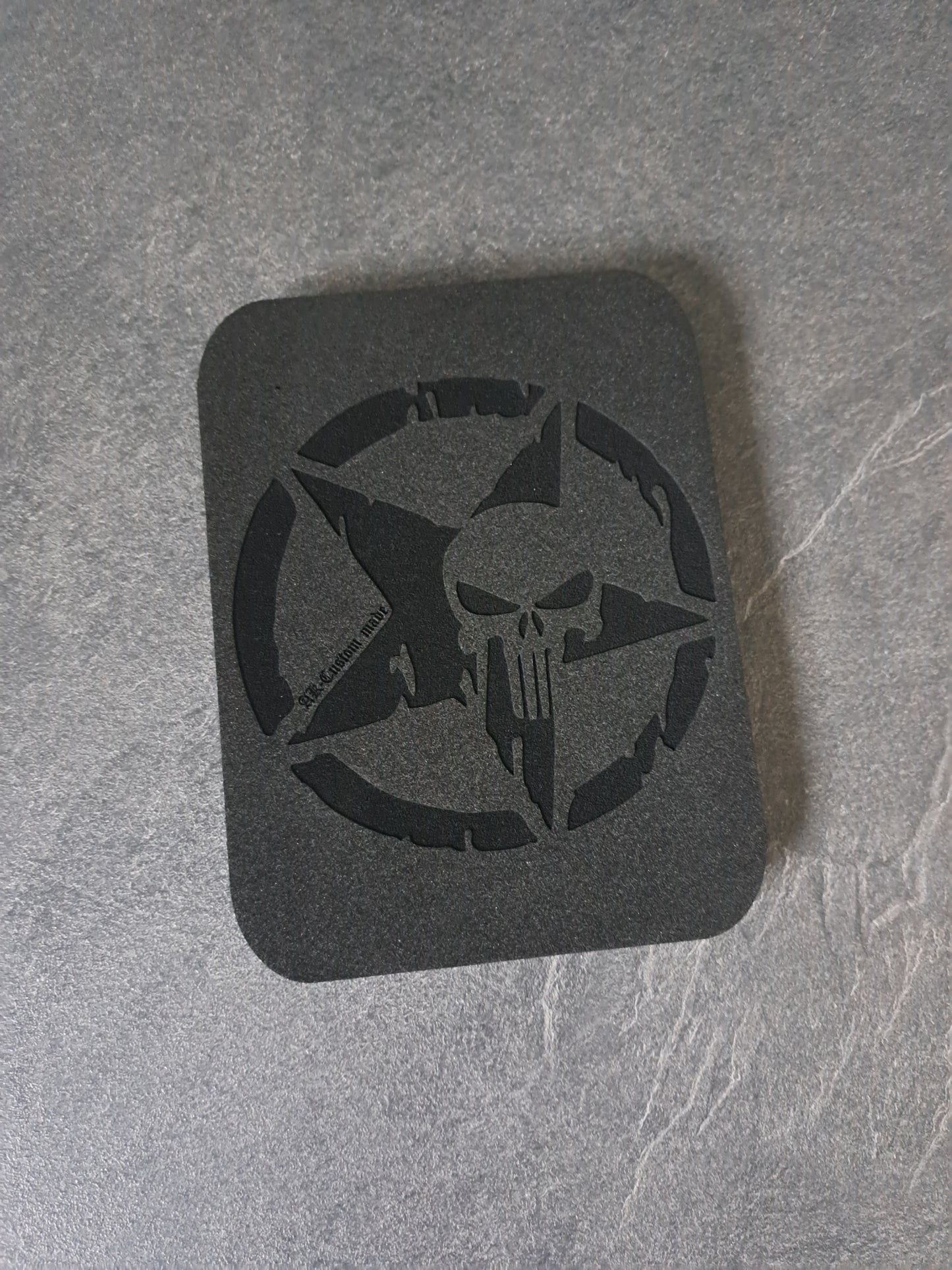 Sitzpad/Sitzplatte Army-Stern Punisher Moosgummi 15mm