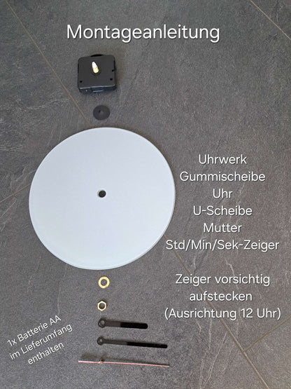 Wanduhr Kein Bier vor IV