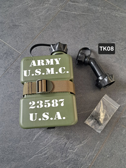 Tankkanister 1000ml (M) inkl. Universalhalter Dekor ARMY