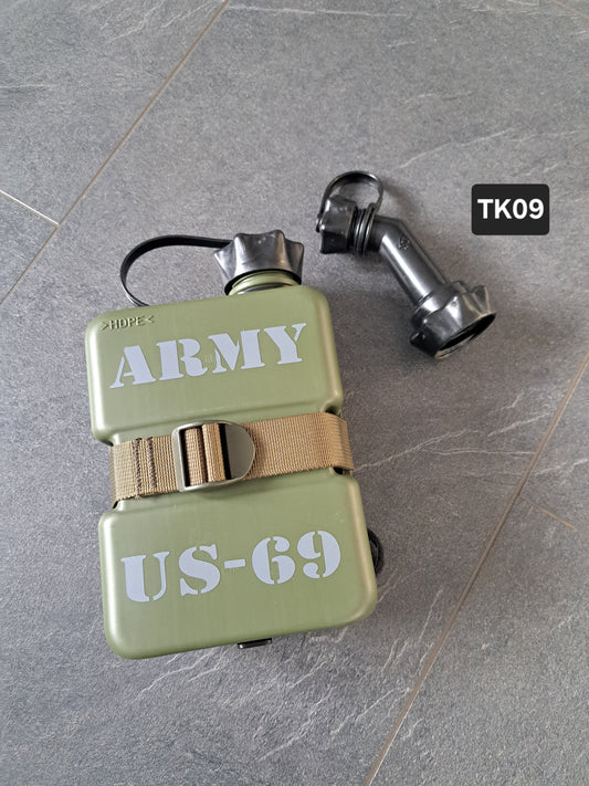 Tankkanister 1000ml (M) inkl. Universalhalter Dekor ARMY
