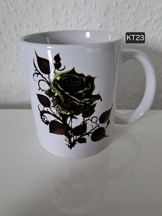 Kaffeetasse Rose Carpe diem