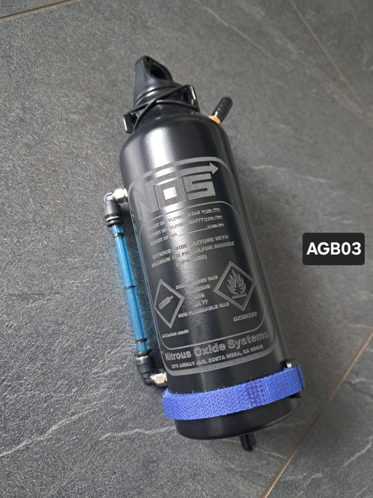 Ausgleichsbehälter "NOS-BLACK" Gravurdekor