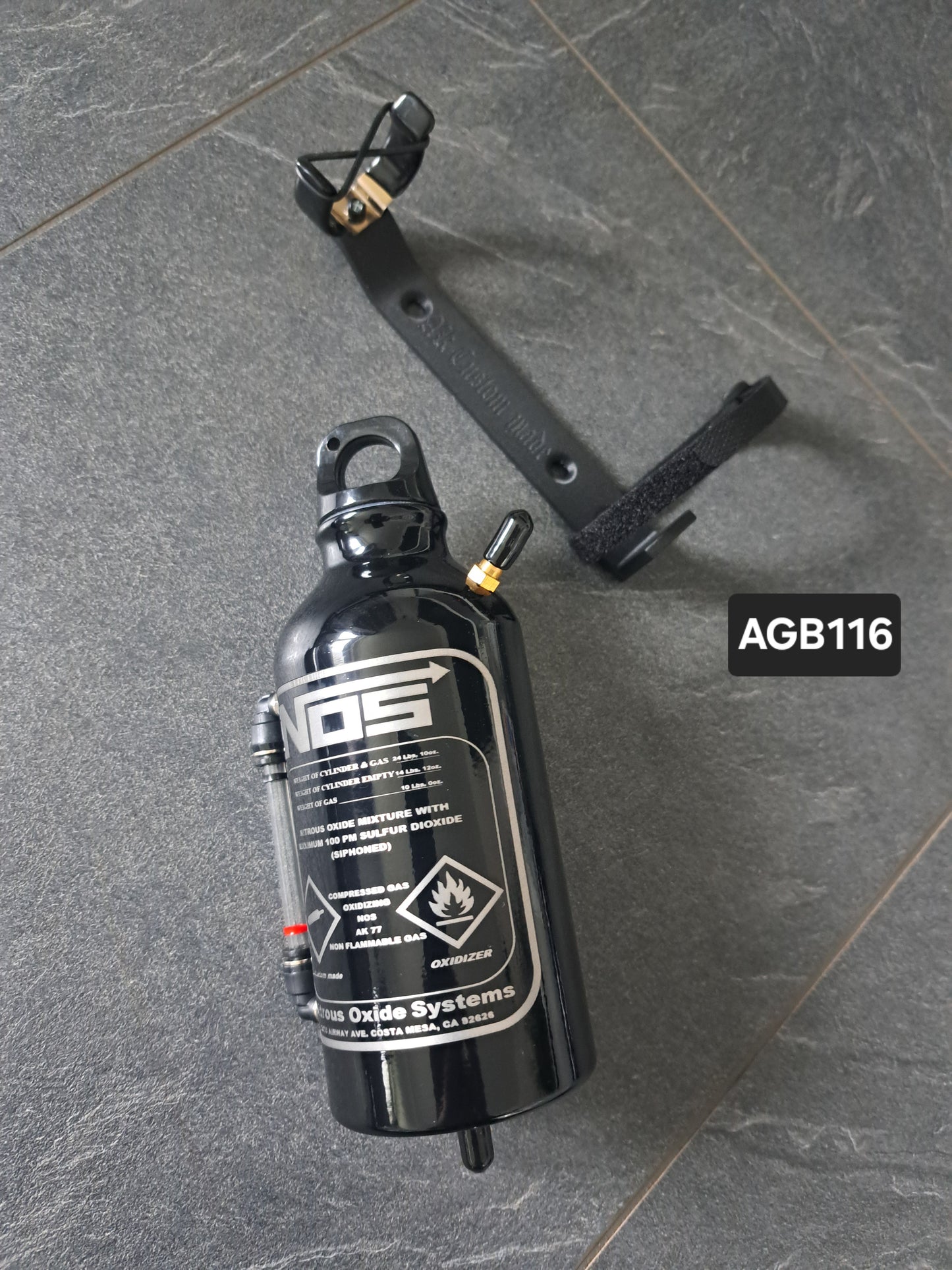 Ausgleichsbehälter "NOS-BLACK" Gravurdekor