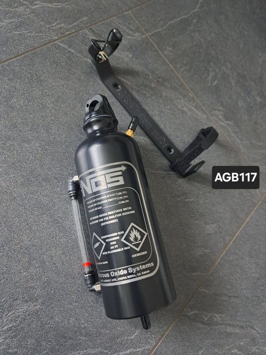 Ausgleichsbehälter "NOS-BLACK" Gravurdekor