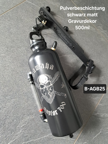 Ausgleichsbehälter Raptor700 Totenkopf & verst. Raptor-Halter SET