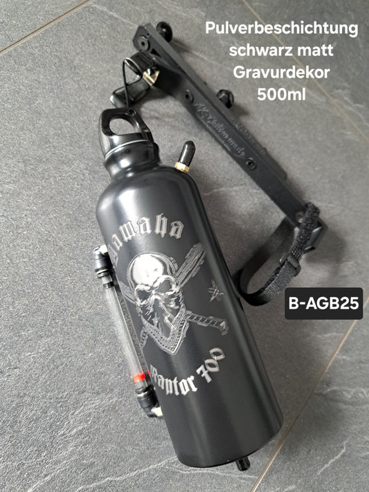 Ausgleichsbehälter Raptor700 Totenkopf & verst. Raptor-Halter SET