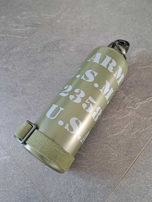 (Tank-) Flasche & Universalhalter 750ml U.S. Army