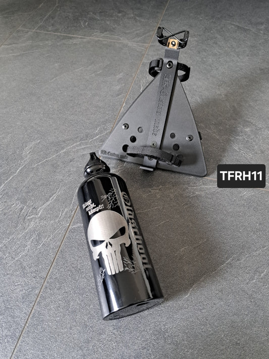 Suzuki Savage LS650 (Tank-)Flasche & Rahmenhalter Punisher Oldschool