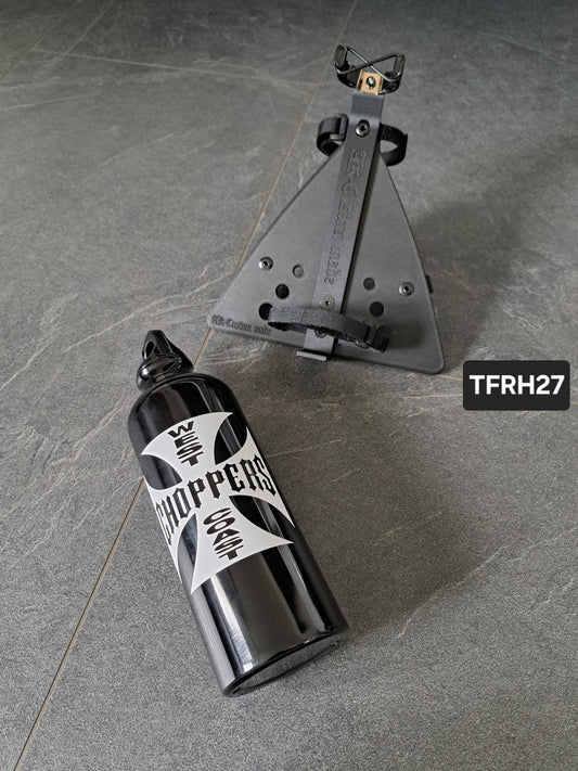 Suzuki Savage LS650 (Tank-)Flasche & Rahmenhalter Eis. Kreuz
