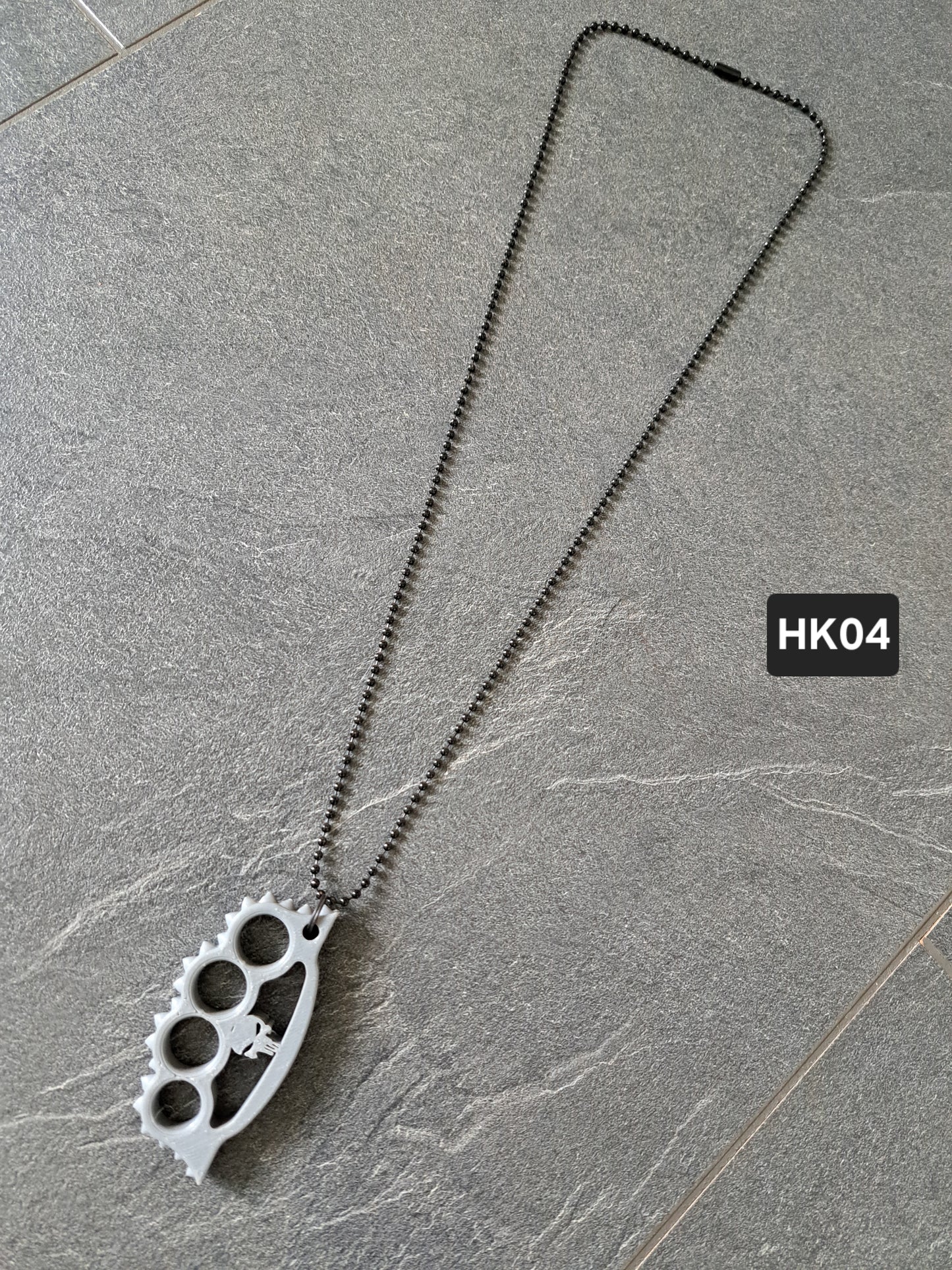Halskette Schlagring Punisher gross