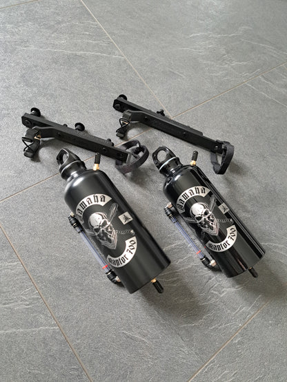 Ausgleichsbehälter Y. Raptor700 Totenkopf inkl. verst. Halter