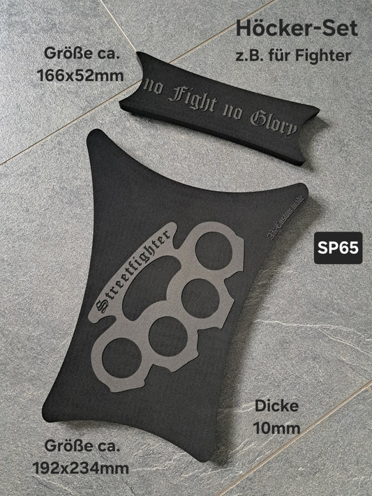 Sitzpad/Sitzplatte Streetfighter Schlagring Moosgummi Höcker-Set 10mm