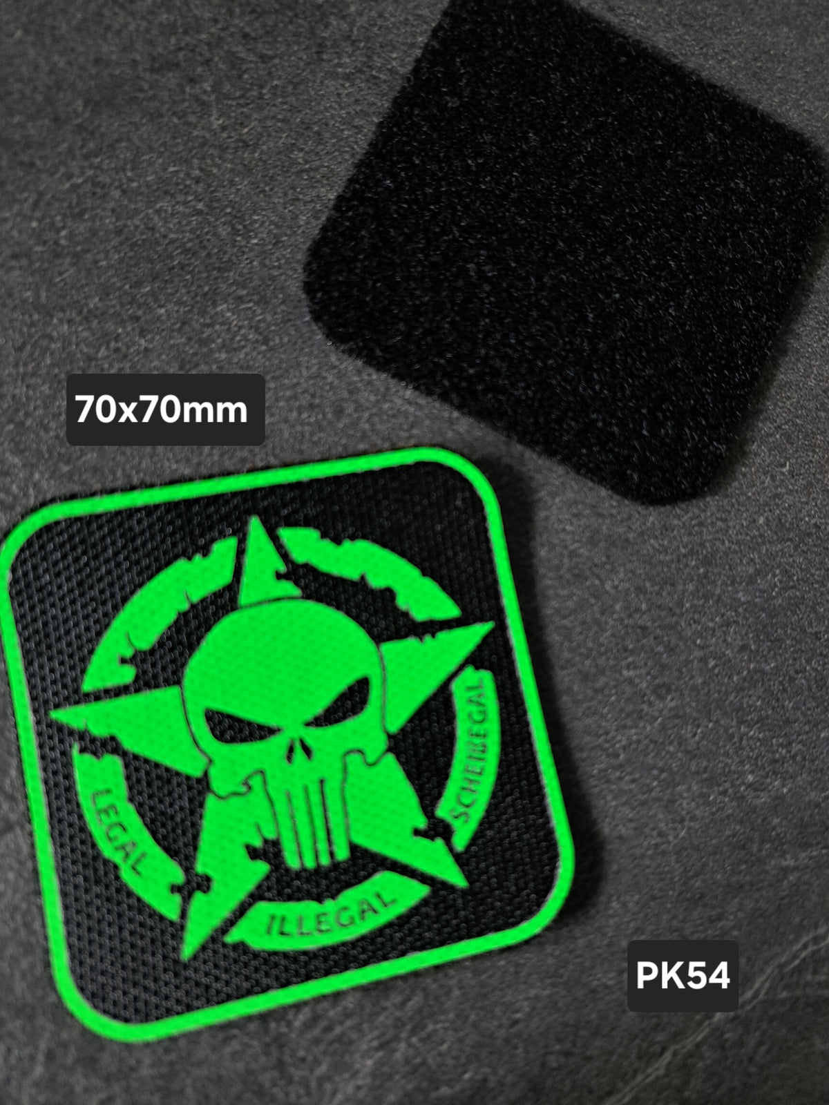 PATCH Klett Punisher Army-Stern Legal Illegal Scheissegal