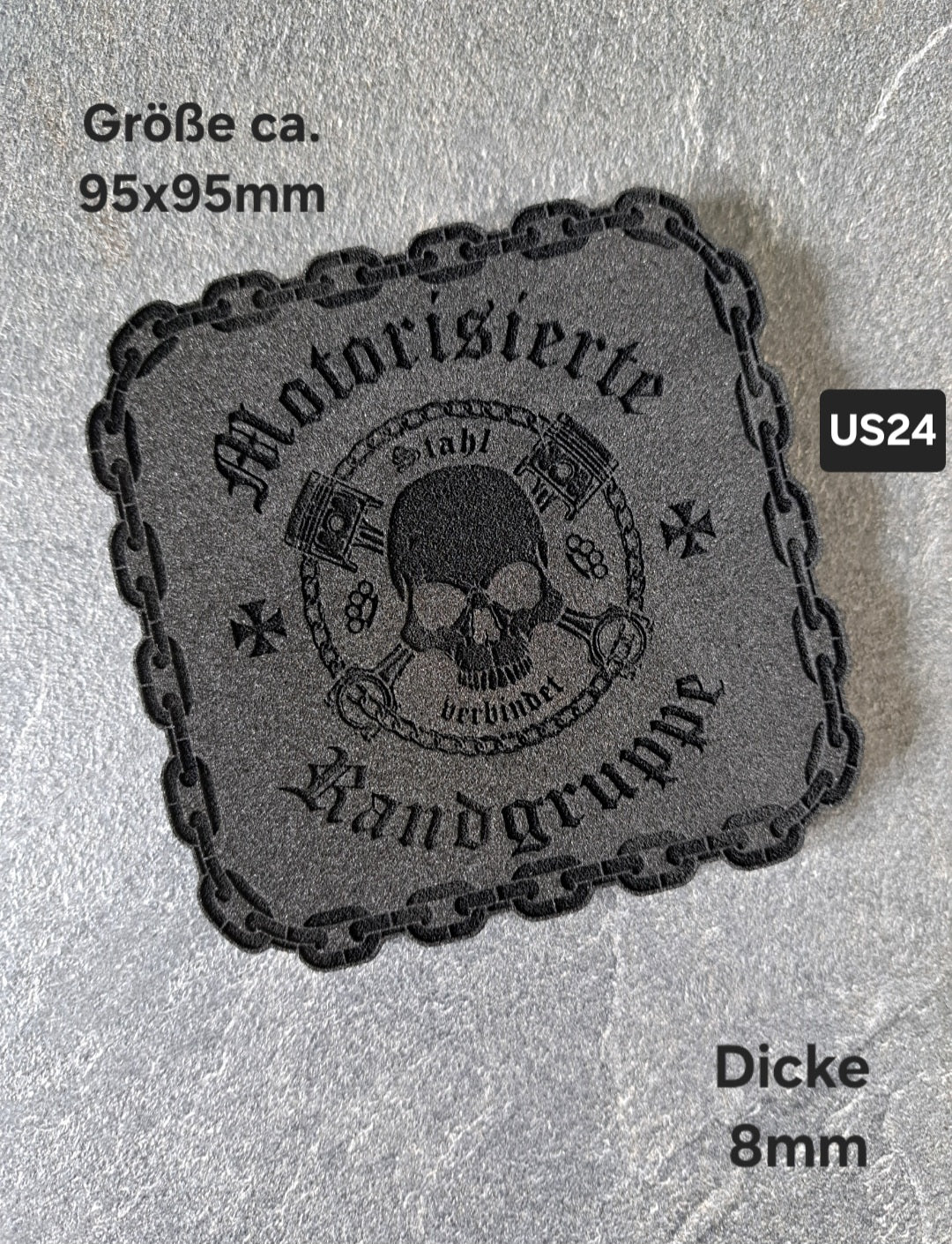 Untersetzer EPDM Mot. Randgruppe