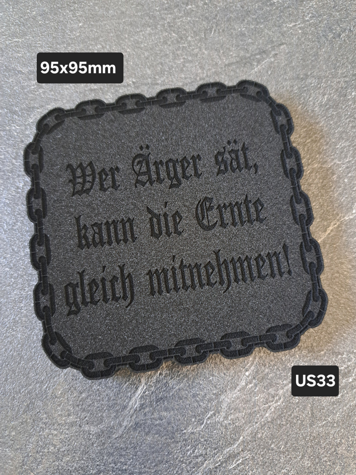 Untersetzer EPDM Wer Ärger sät...
