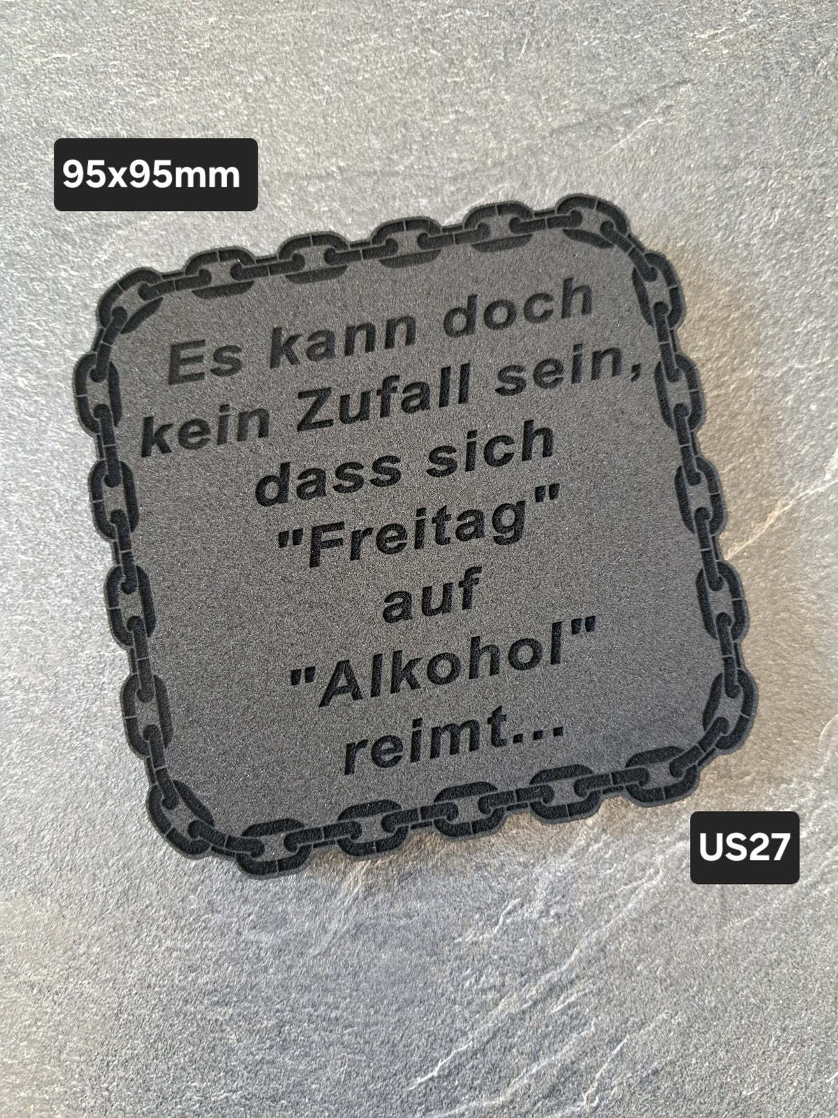 Untersetzer EPDM kann kein Zufall sein