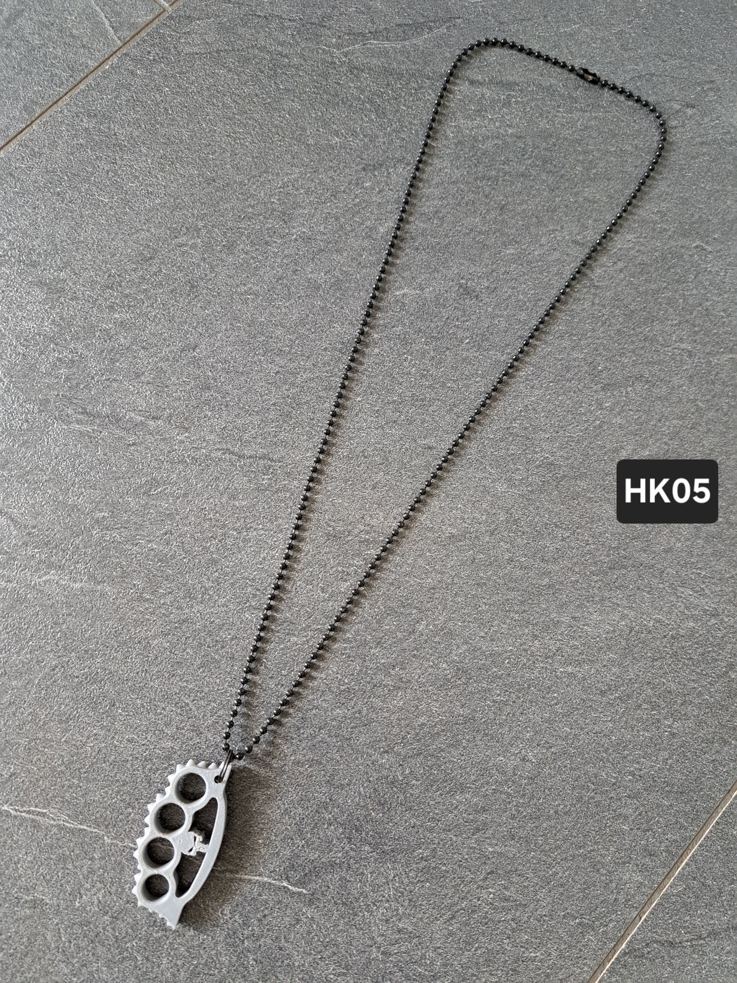 Halskette Schlagring Punisher klein