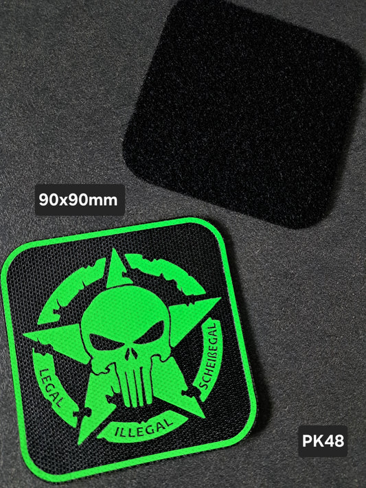 PATCH Klett Punisher Army-Stern Legal Illegal Scheissegal
