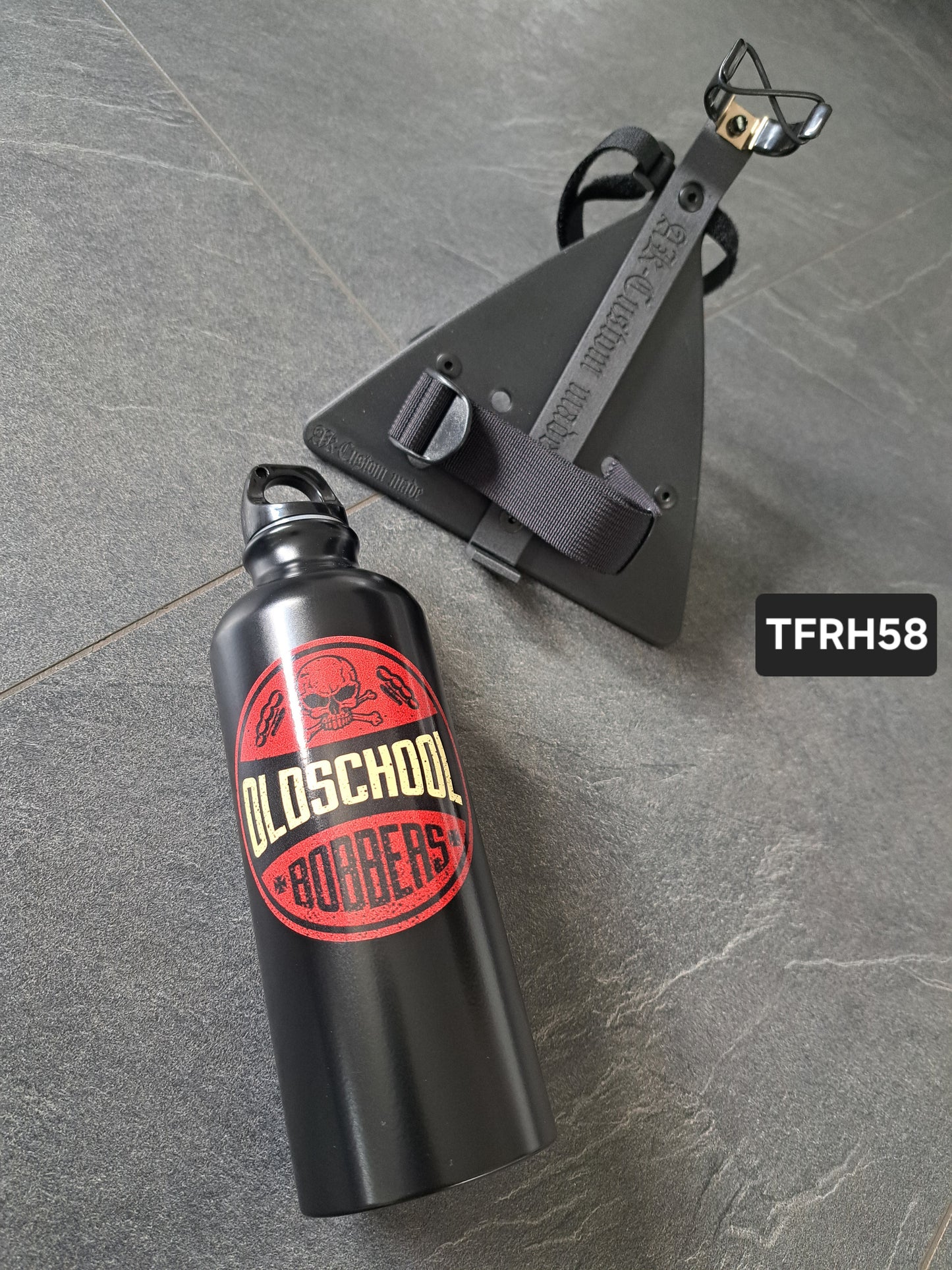 Suzuki Savage LS650 (Tank-)Flasche & Rahmenhalter Oldschool