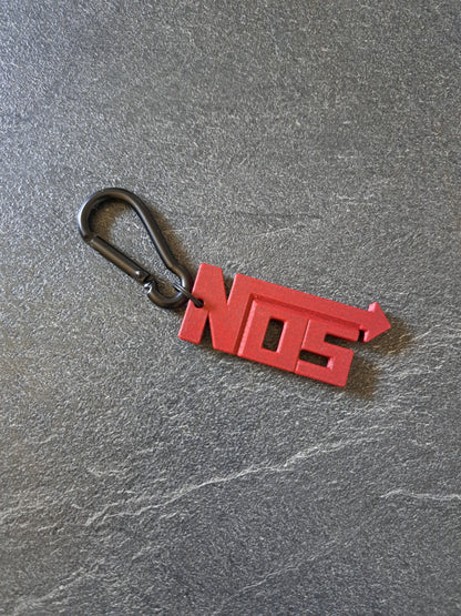 Schlüsselanhänger Schriftzug NOS    rot