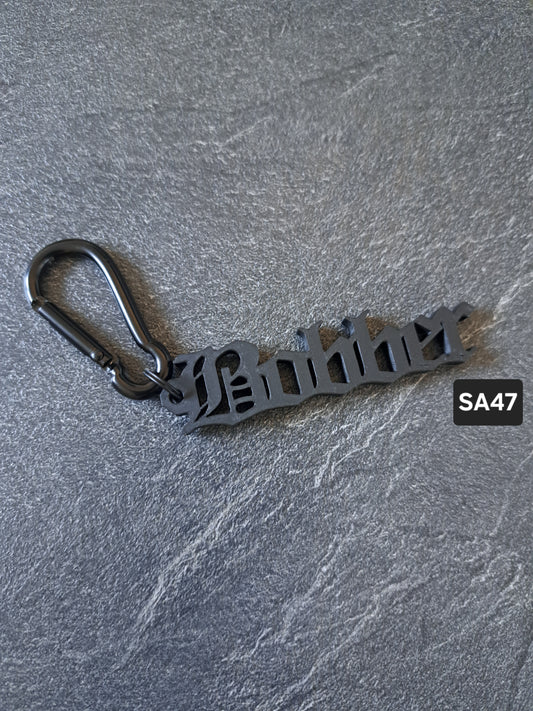 Schlüsselanhänger Schriftzug Bobber