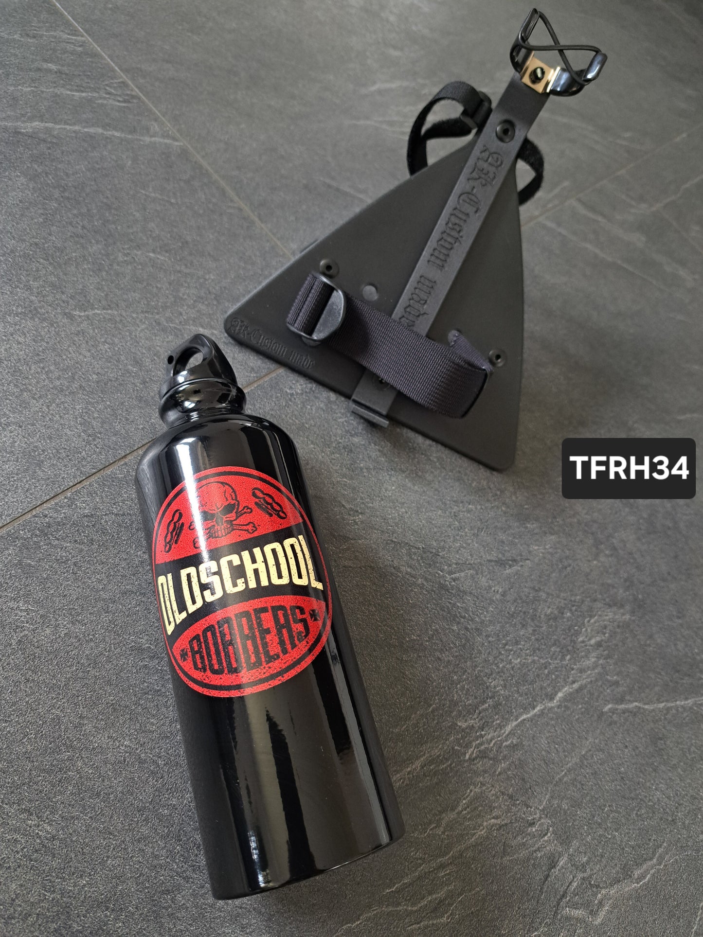 Suzuki Savage LS650 (Tank-)Flasche & Rahmenhalter Oldschool