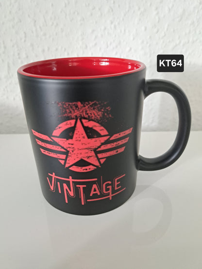 Kaffeetasse Army-Stern Vintage